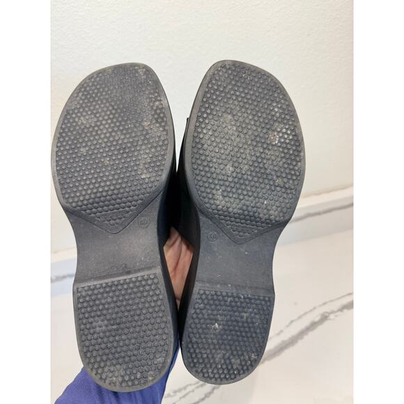Steve Madden Platform Slip Ons Y2K Style Slides Shoes WOmen's Size 10 Black - Picture 8 of 8
